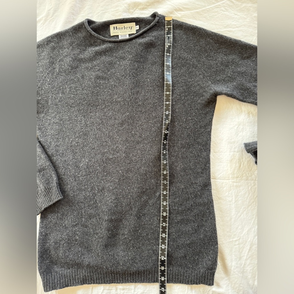 Harley of Scotland Women’s Cashmere/ Merino Rolled Neck Sweater - Small - Picture 6 of 10